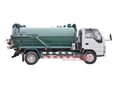 Isuzu100P 3000L vacuum pumper tanker truck