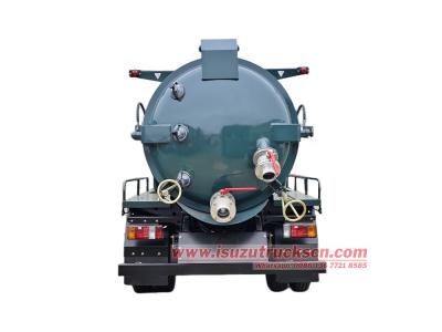 Isuzu100P 3000L vacuum pumper tanker truck