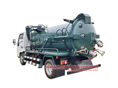 Isuzu100P 3000L vacuum pumper tanker truck