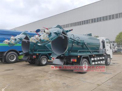 Isuzu100P 3000L vacuum pumper tanker truck