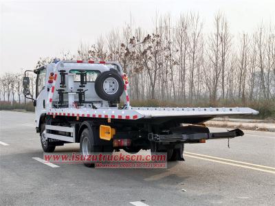 Isuzu 5T flatbed recovery towing truck