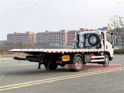 Isuzu 5T flatbed recovery towing truck