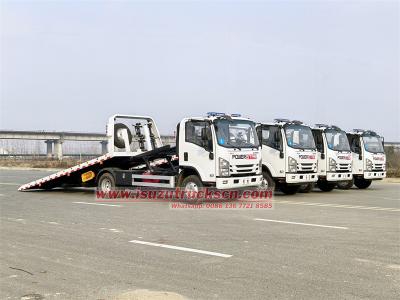 Isuzu 5T flatbed recovery towing truck
