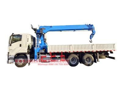 Rwanda Isuzu 14T boom crane truck price