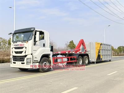 Isuzu 6x4 heavy duty hook lift truck