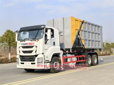 Isuzu 6x4 heavy duty hook lift truck