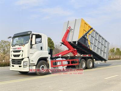 Isuzu 6x4 heavy duty hook lift truck