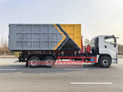 Isuzu 6x4 heavy duty hook lift truck