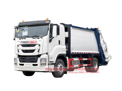 Isuzu FVR 14CBM rear end loader garbage truck