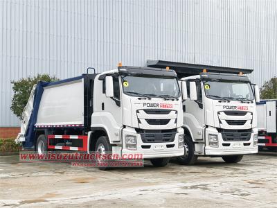 Isuzu FVR 14CBM rear end loader garbage truck