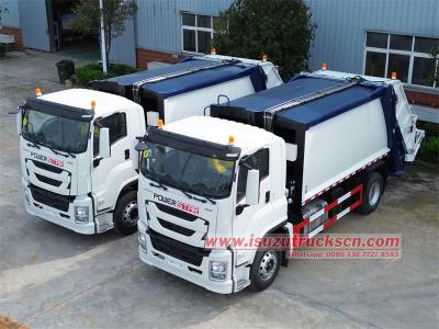 Isuzu FVR 14CBM rear end loader garbage truck
