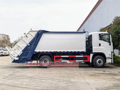 Isuzu FVR 14CBM rear end loader garbage truck