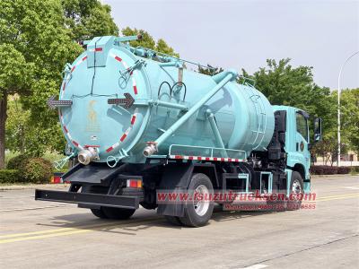 ISUZU 14000L vacuum jetting truck