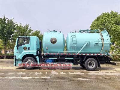 ISUZU 14000L vacuum jetting truck