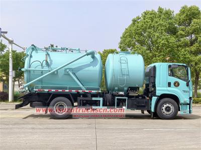ISUZU 14000L vacuum jetting truck