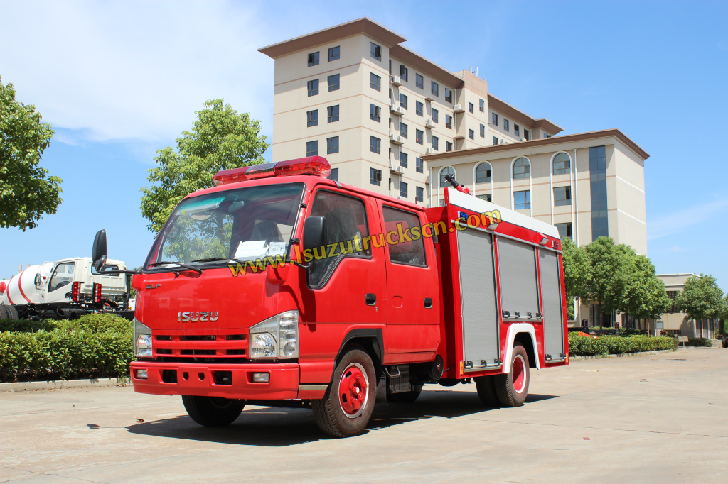 100% Factory Price 3tons Isuzu Fire truck for Syria