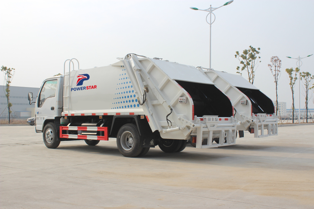 5tons Isuzu Waste compactor collection truck made by Powerstar trucks
