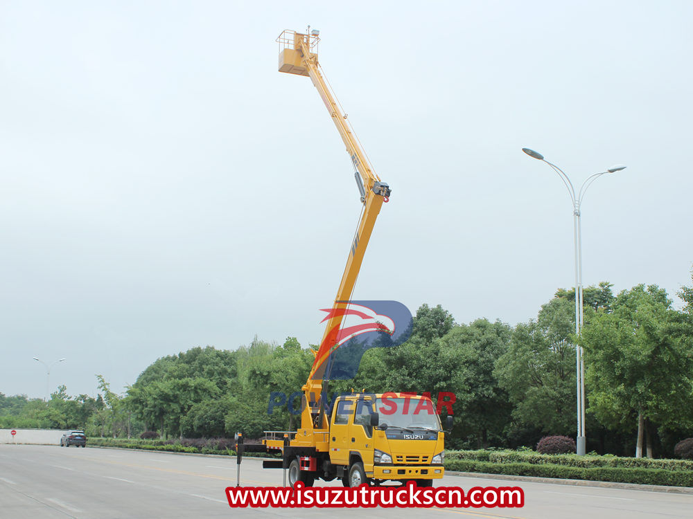 Safety tips for Isuzu aerial platform truck
