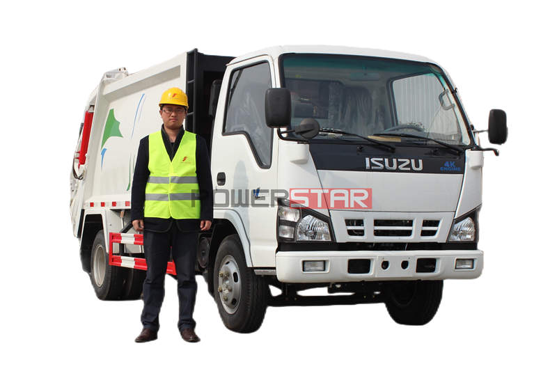 Maintenance of the hydraulic system for Isuzu 600P garbage compactor truck