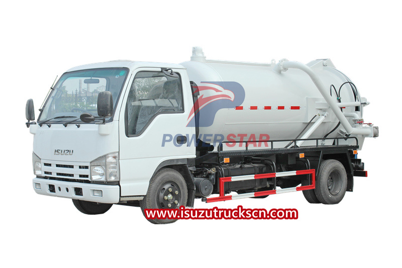 How to maintenance isuzu 100P sewage cleaning truck