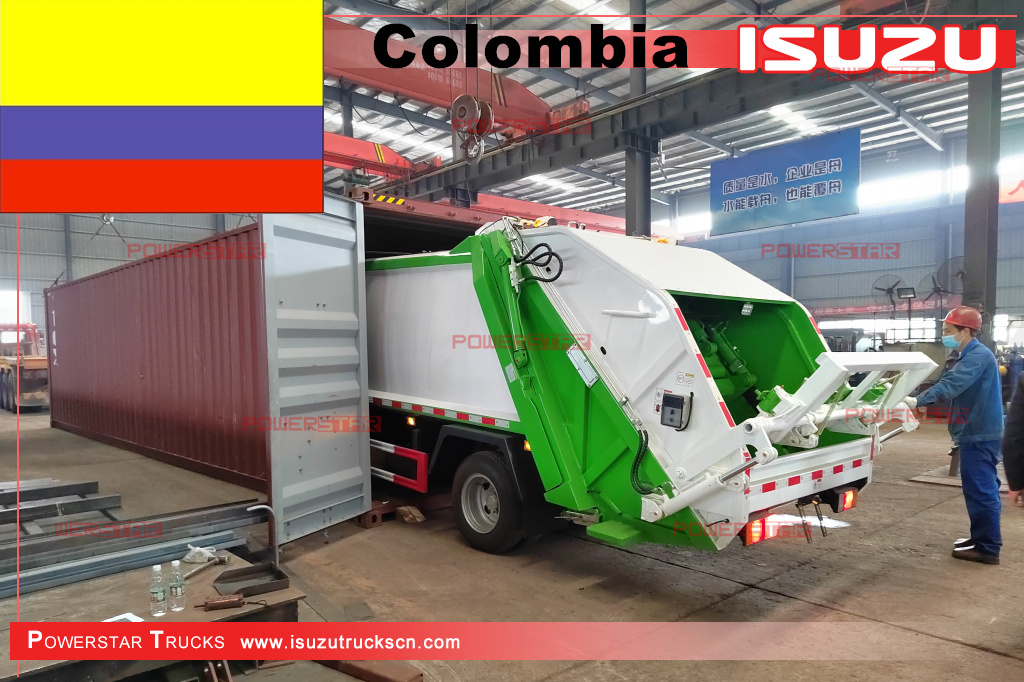 Colombia - 2 units ISUZU NPR Refuse Compactor Truck