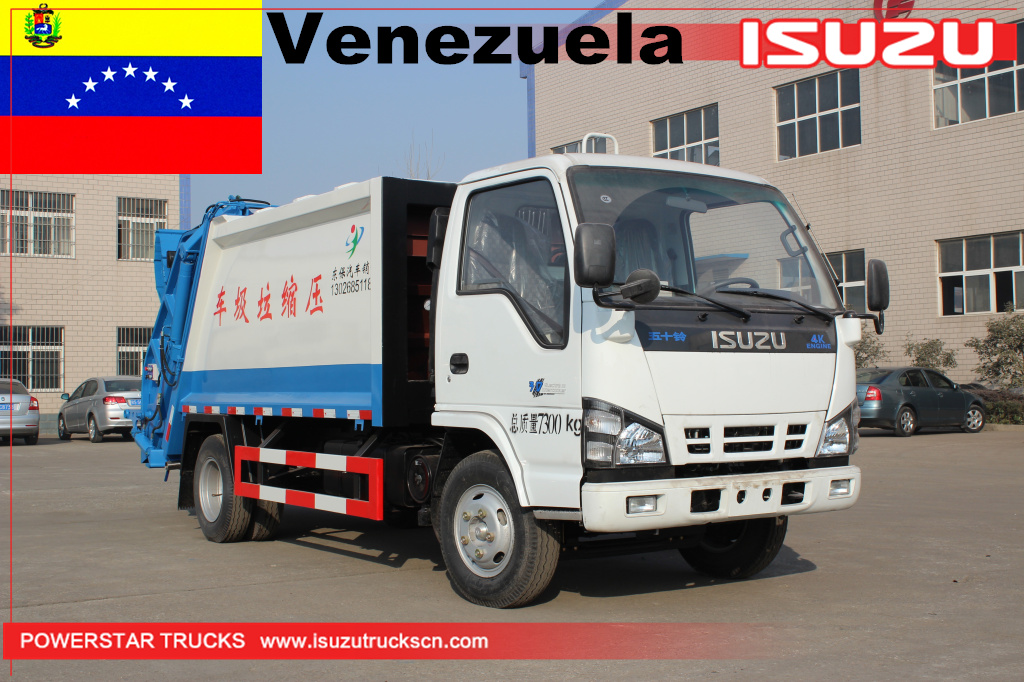 Venezuela Garbage Compactor Truck Isuzu 6000L