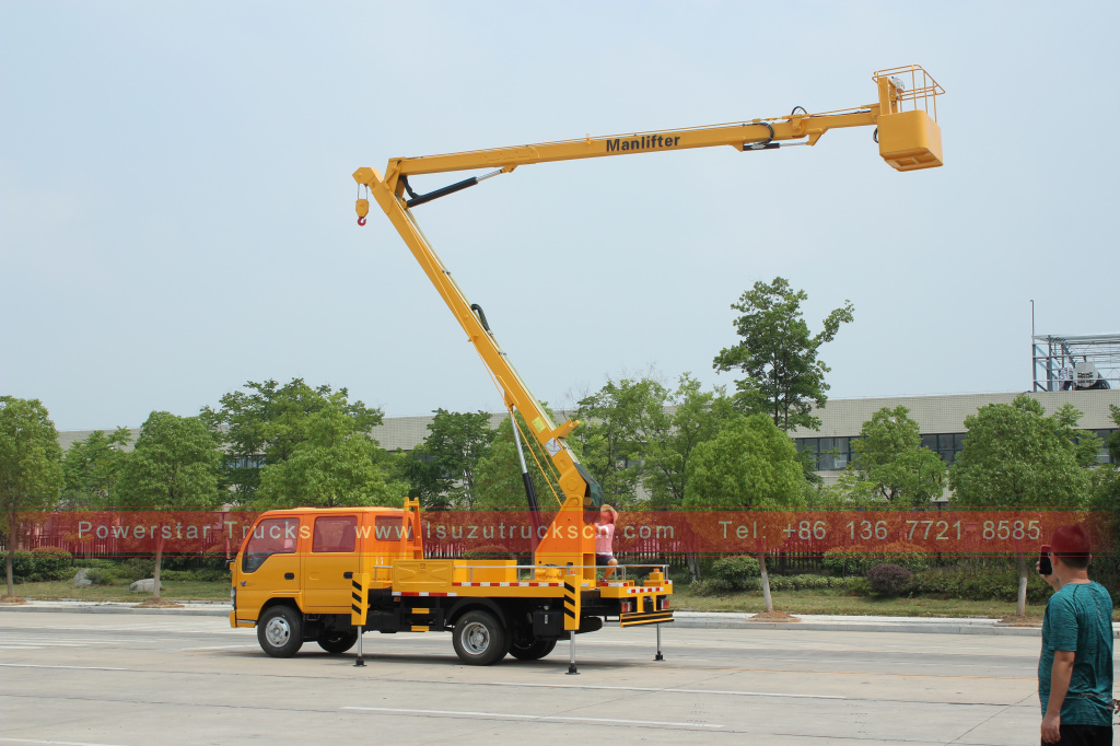 Philippines 16m Isuzu Aerial Manlift Work Platform Truck