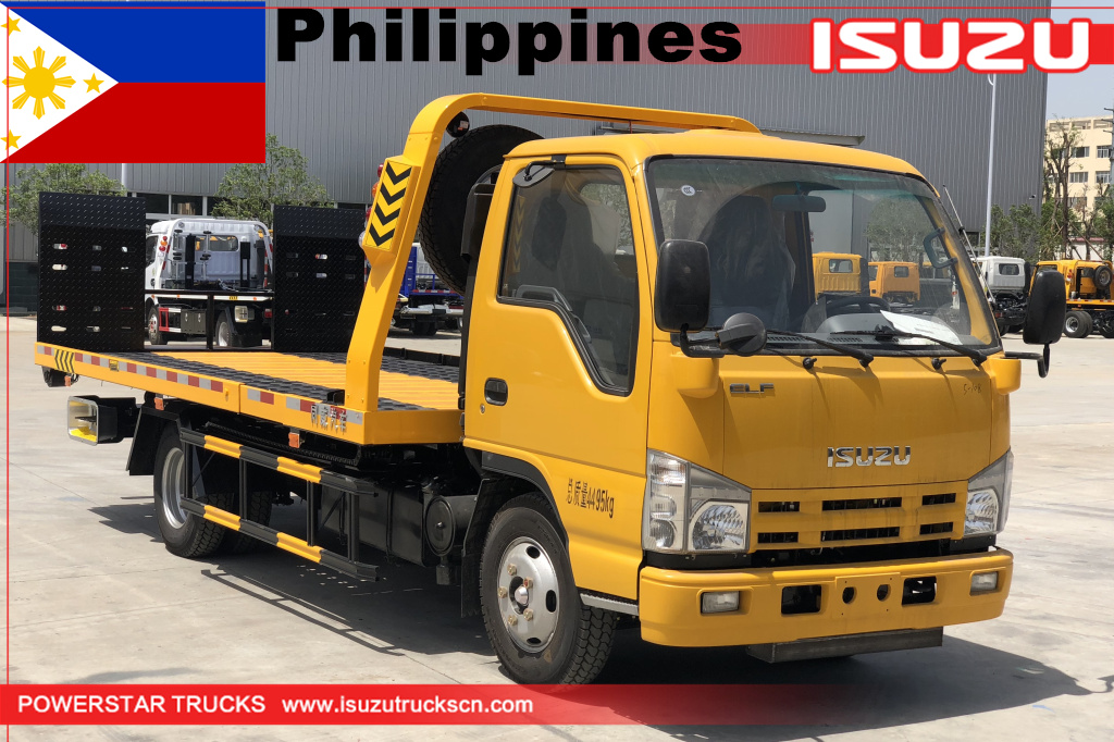 Philippines CEBU - 1 unit ISUZU Flatbed carrier wrecker