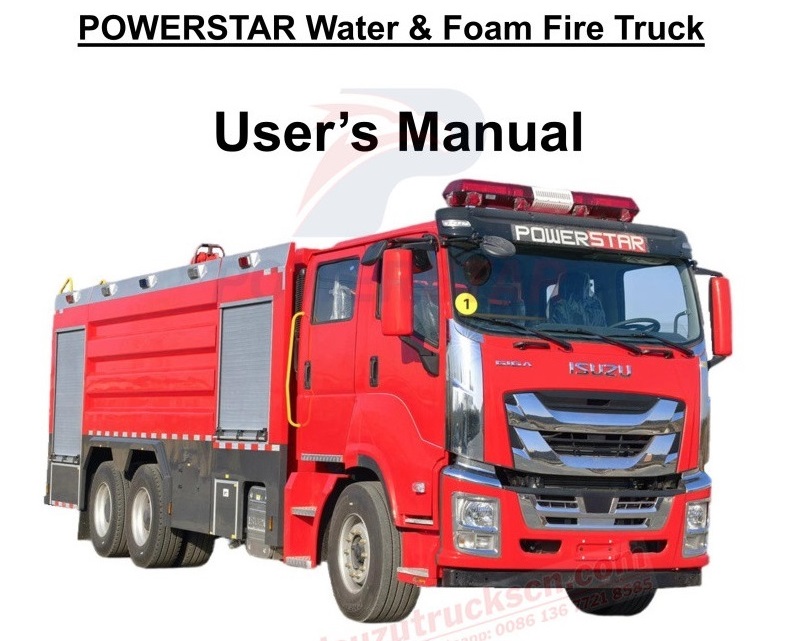 ISUZU GIGA 6WG1 520hp Firefighting truck USERS MANUAL