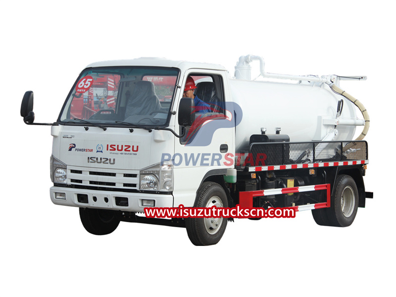 The advantage of Isuzu 100P NQR sewage tanker truck