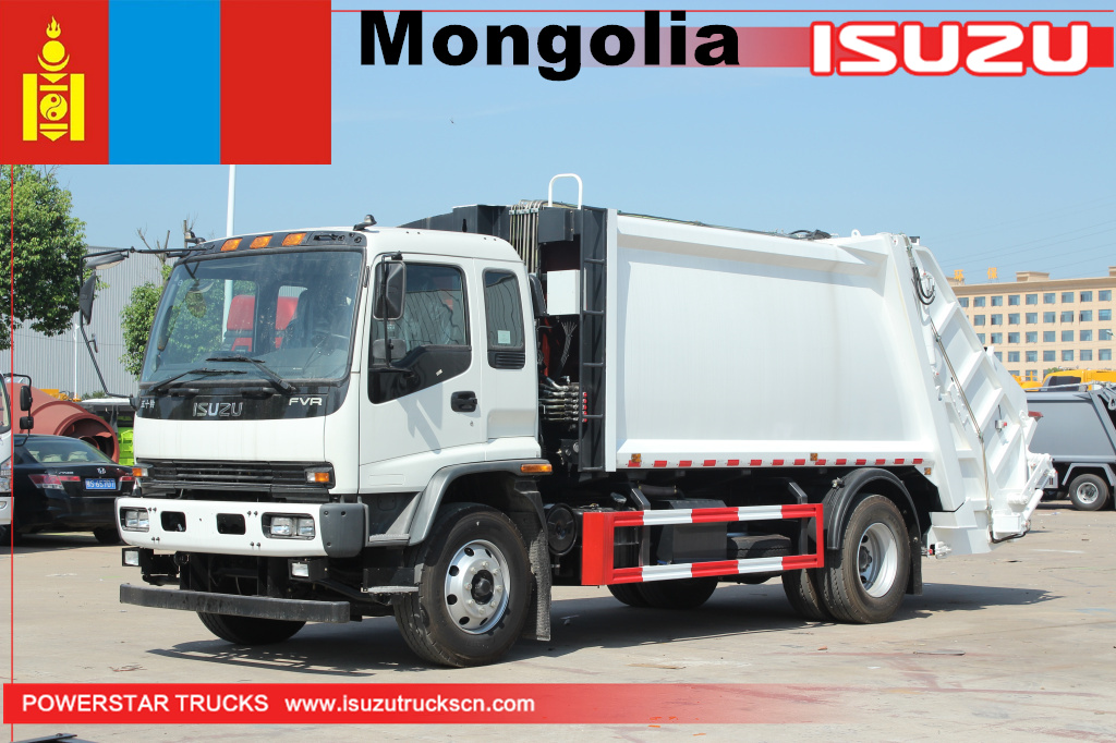 Mongolia - 1unit ISUZU FVR Compressed Garbage Truck