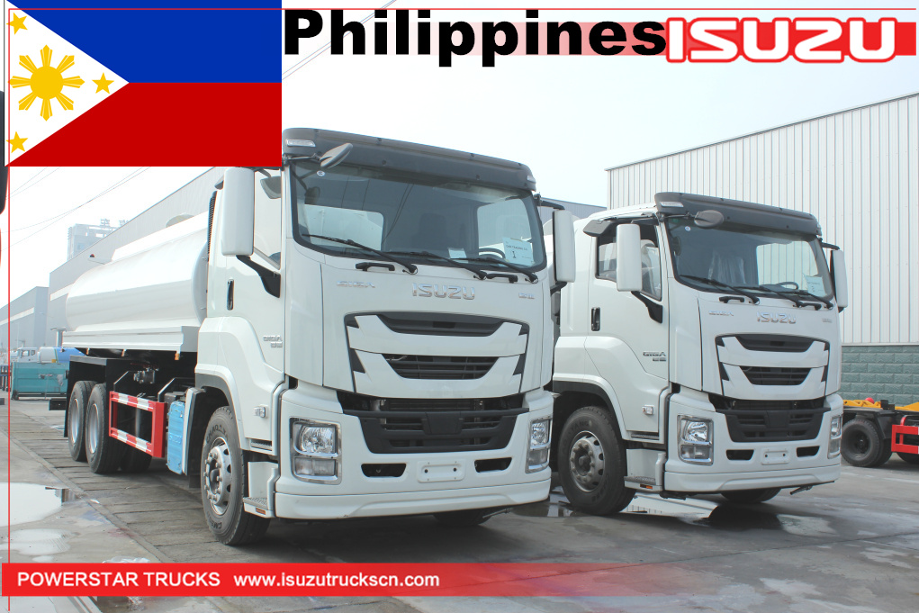 Philippines - 2 unit 20,000L ISUZU GIGA Water Tanker Trucks
