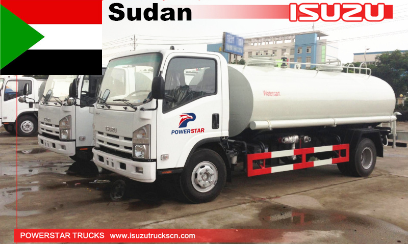 Sudan Water truck Isuzu water cart