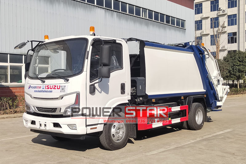 ISUZU EV100 electric 6CBM garbage compactor truck