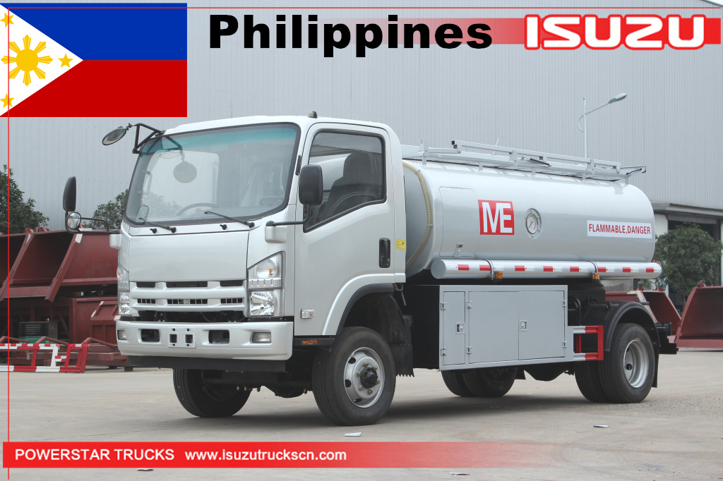 Philippines - 1unit ISUZU ELF 700P 4WD 4*4 Fuel Oil Tanker Trucks