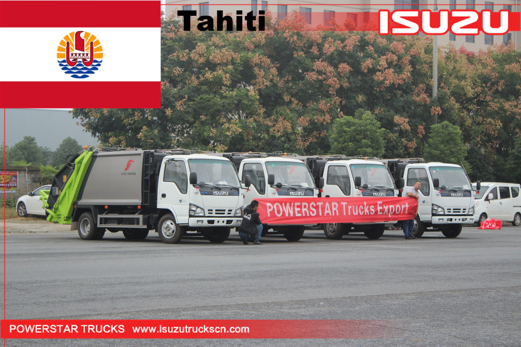 Tahiti - 4 units ISUZU Garbage compactor truck