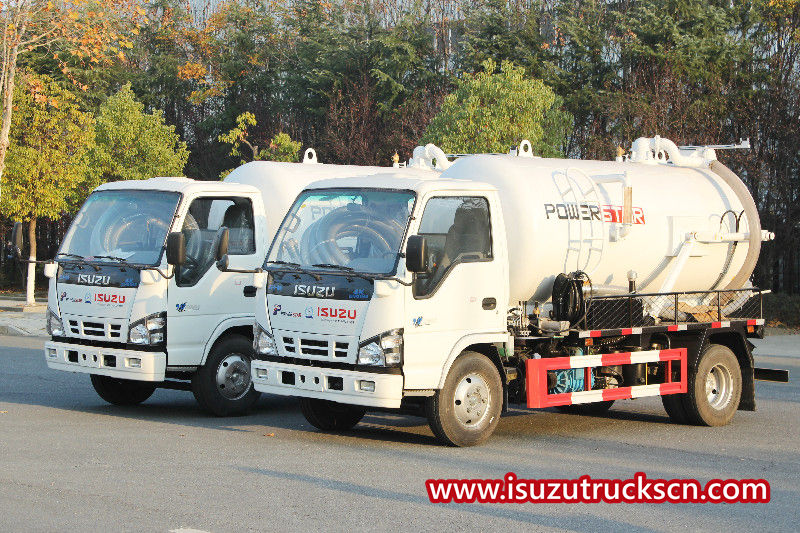 ISUZU 5CBM Moro Pump Vacuum Sewage suction Trucks
