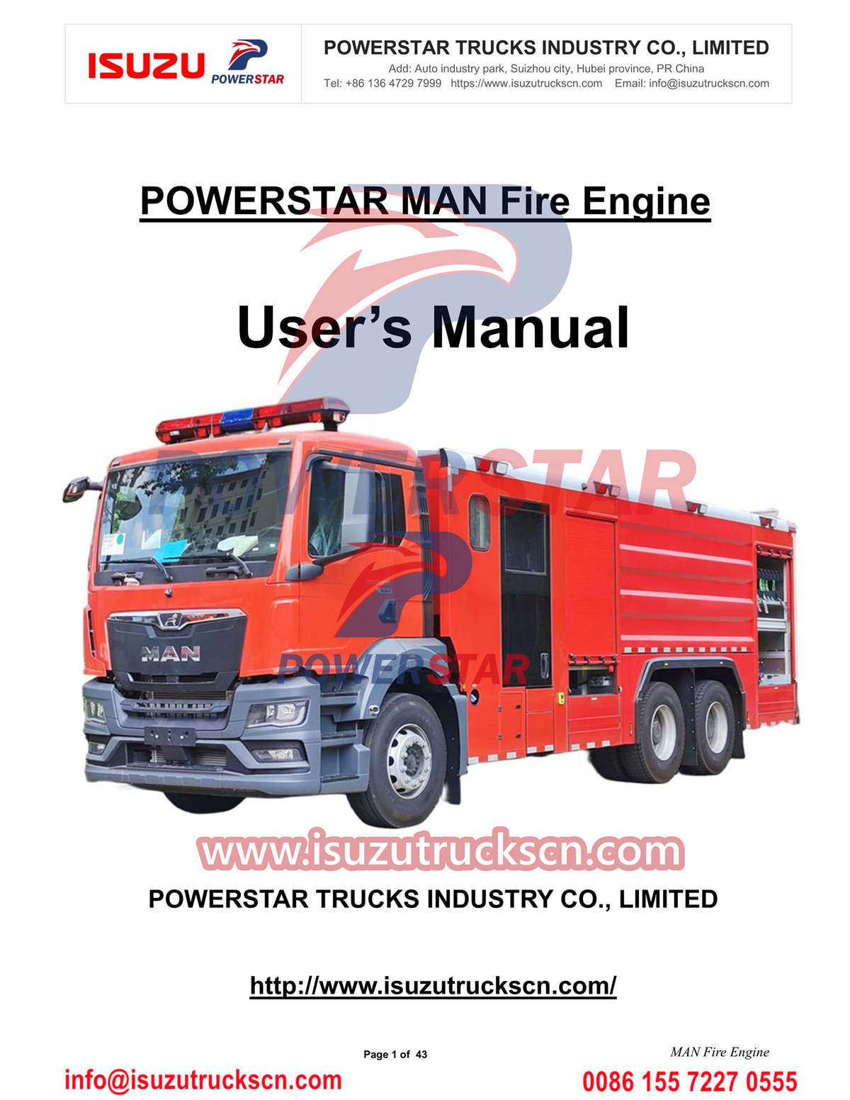 MAN Fire Truck TGS 3351 Manual export to Dubai