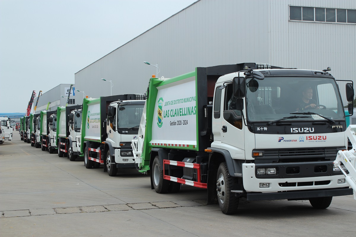 13 units ISUZU FTR 16CBM garbage compactor truck are shipped