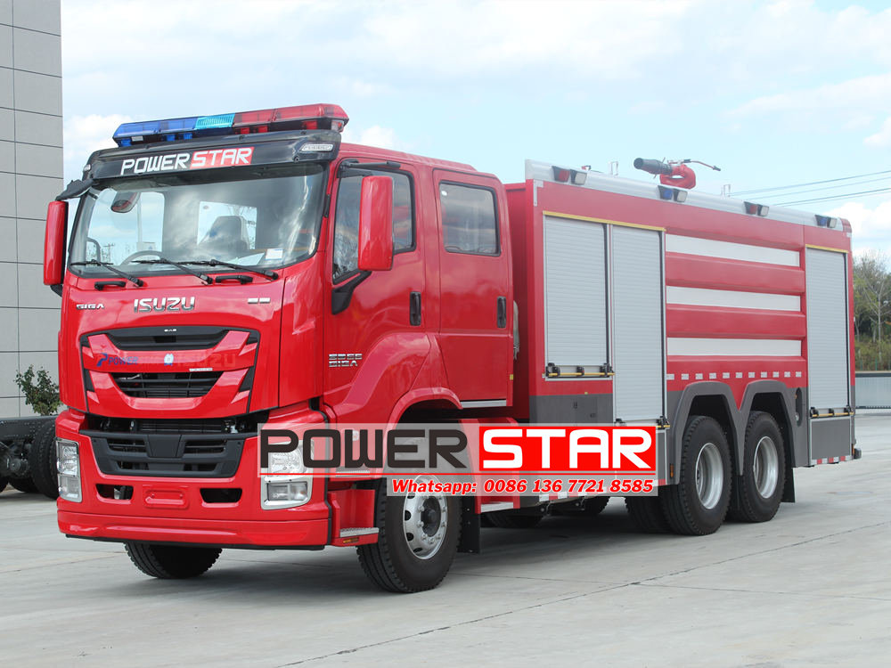 Isuzu VC61 GIGA 6WG1 engine foam fire truck