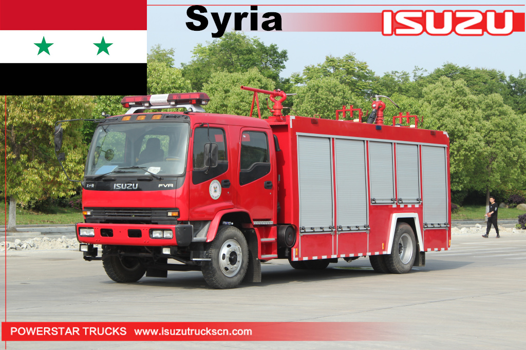 Syria - 1 unit ISUZU FVR Form Powder Fire Engine