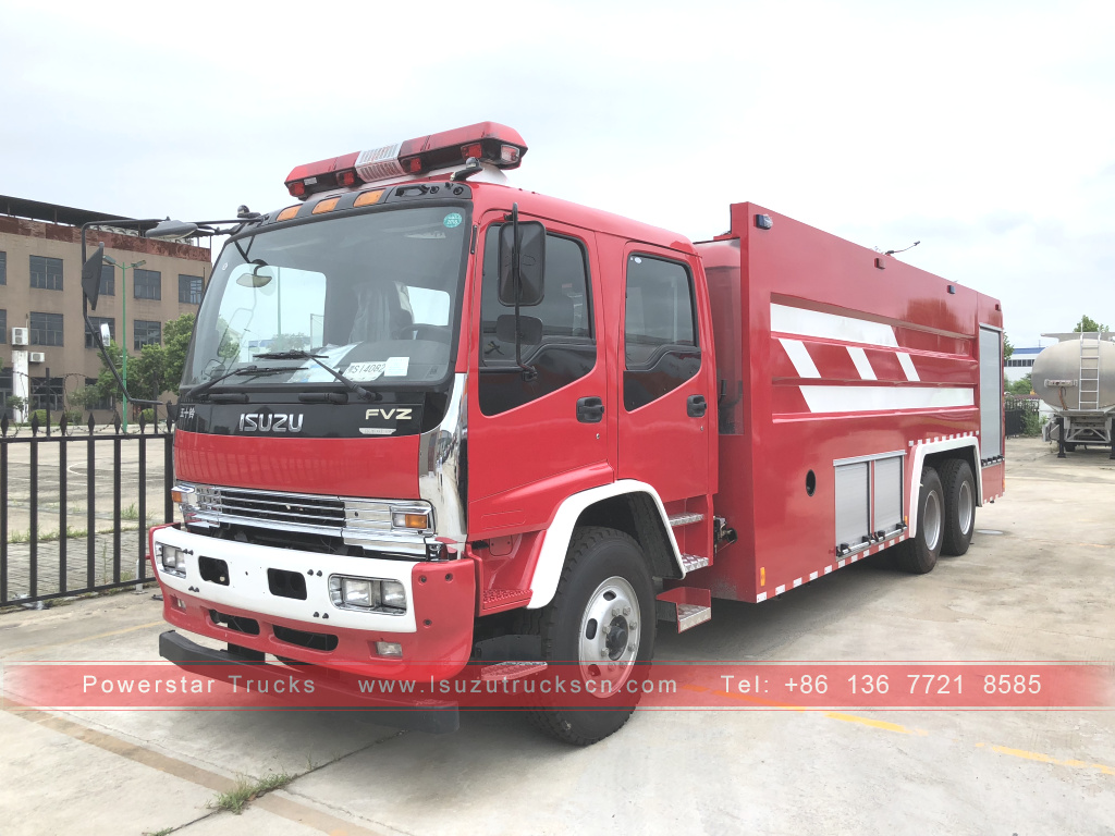 Philippines ISUZU FVR water tank fire truck for sale