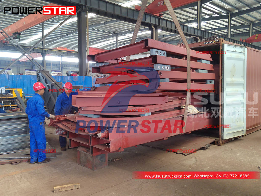 4 sets of Garbage Compactor Body CKD exported to Antigua