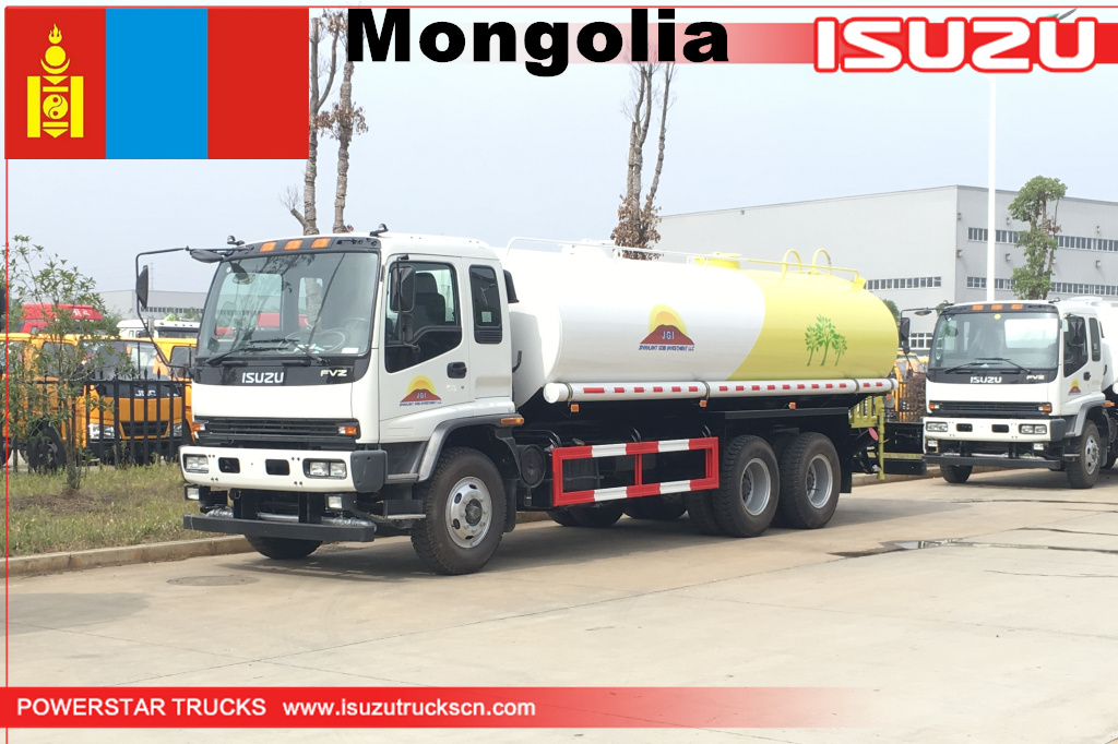 Mongolia- 2units ISUZU Water tanker Truck