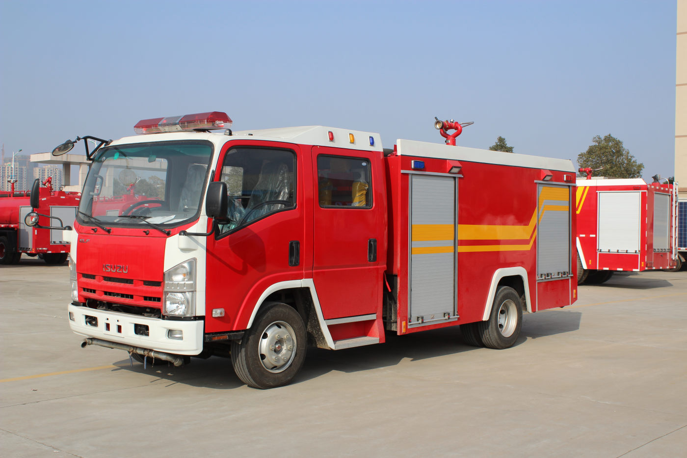 Mongolia custom purchase ISUZU NPR Fire truck