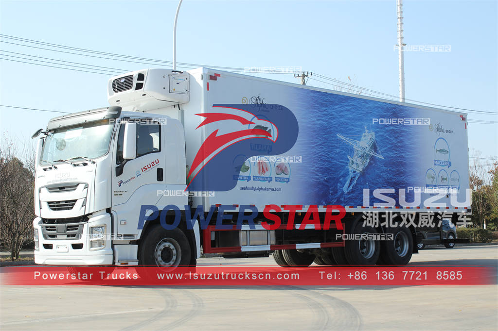 Africa - ISUZU GIGA 6×4 Refrigerated Truck With CARRIER Unit Exported