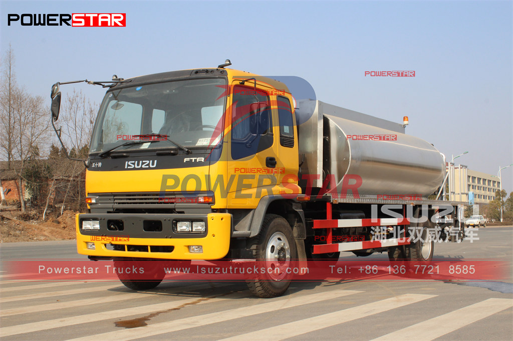 ISUZU FTR intelligence Asphalt Distributor Truck operation manual export Myanmar