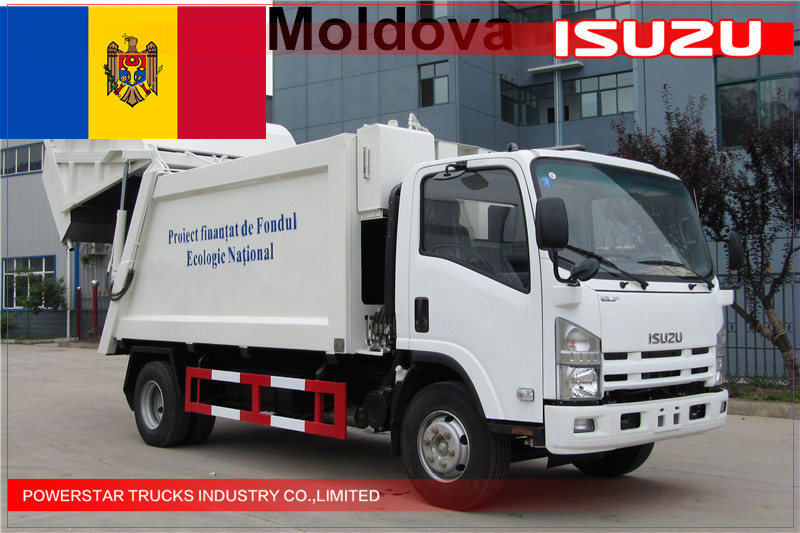 Moldova order 8tons ISUZU Garbage Compactor Truck