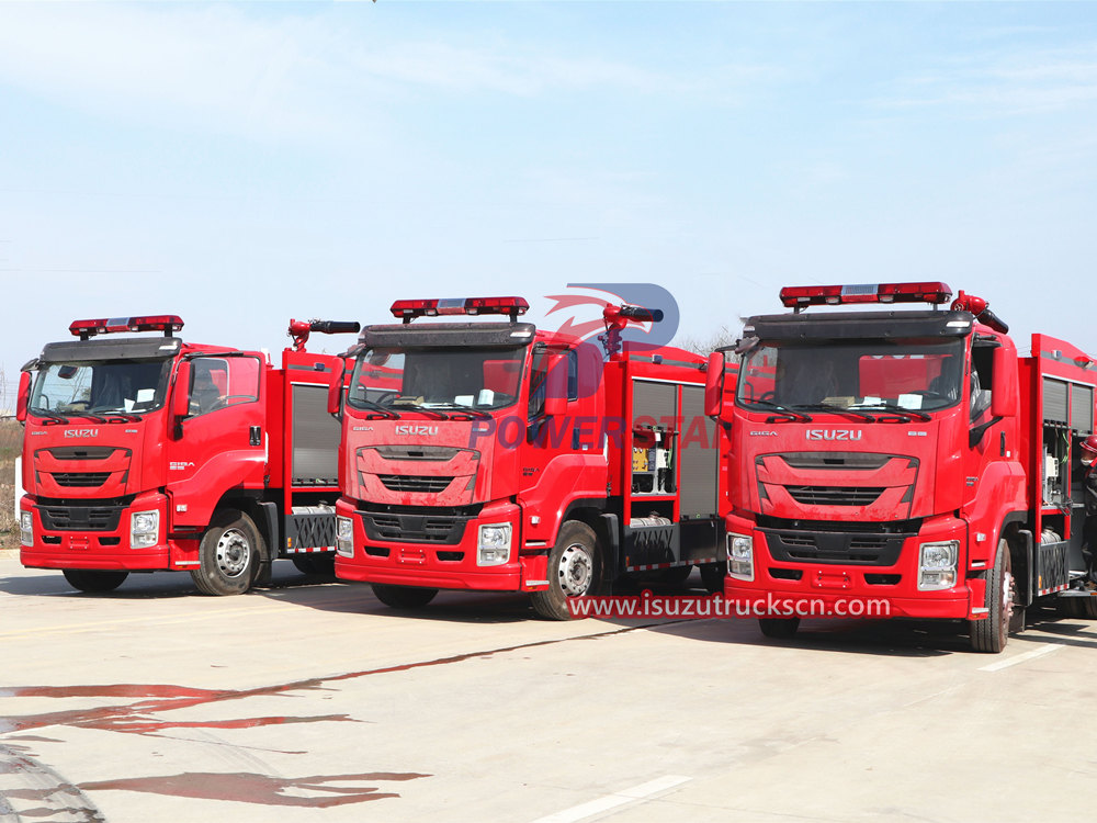 Safety Performance Test of ISUZU Fire Truck