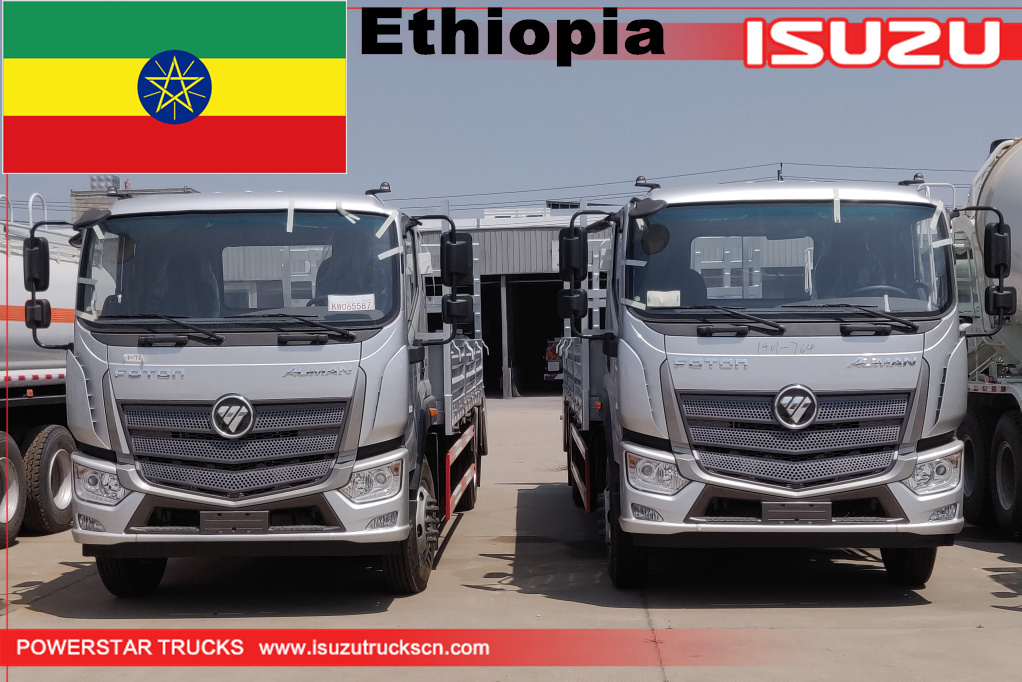 Ethiopia - 2units FOTON Flatbed Wrecker Truck